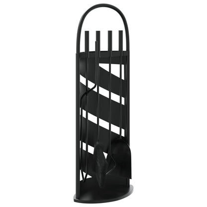 vidaXL 5 Piece Fireplace Tool Set 23x15x66 cm Steel 2