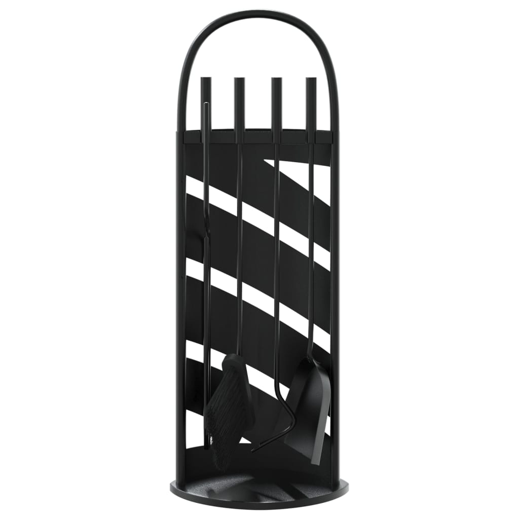 vidaXL 5 Piece Fireplace Tool Set 23x15x66 cm Steel 4