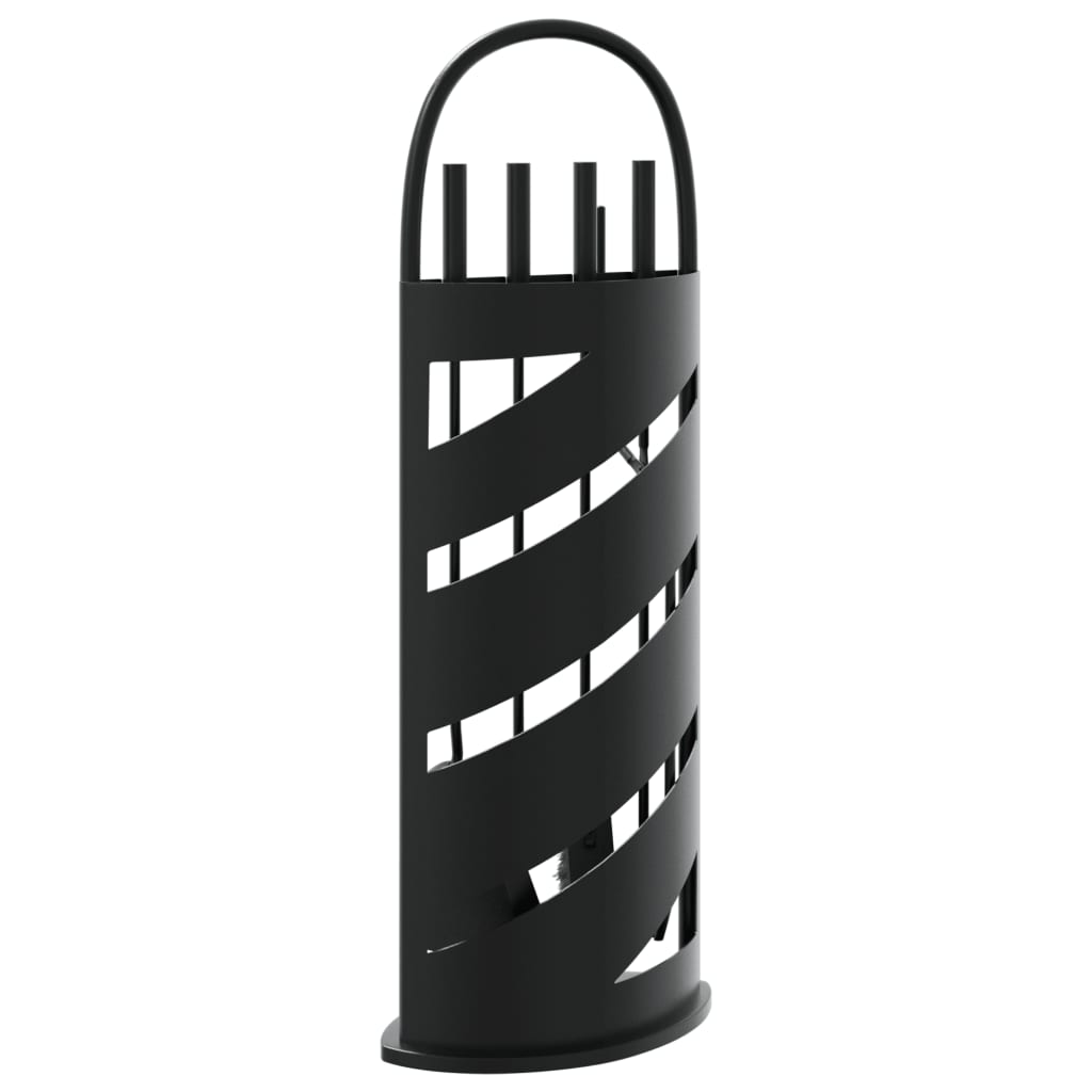 vidaXL 5 Piece Fireplace Tool Set 23x15x66 cm Steel 6