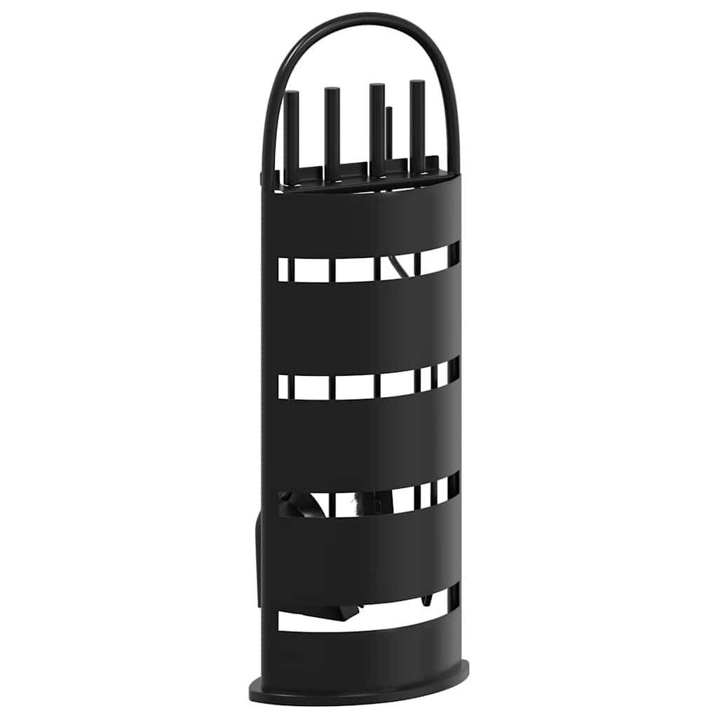 vidaXL 5 Piece Fireplace Tool Set 23x15x66 cm Steel 5