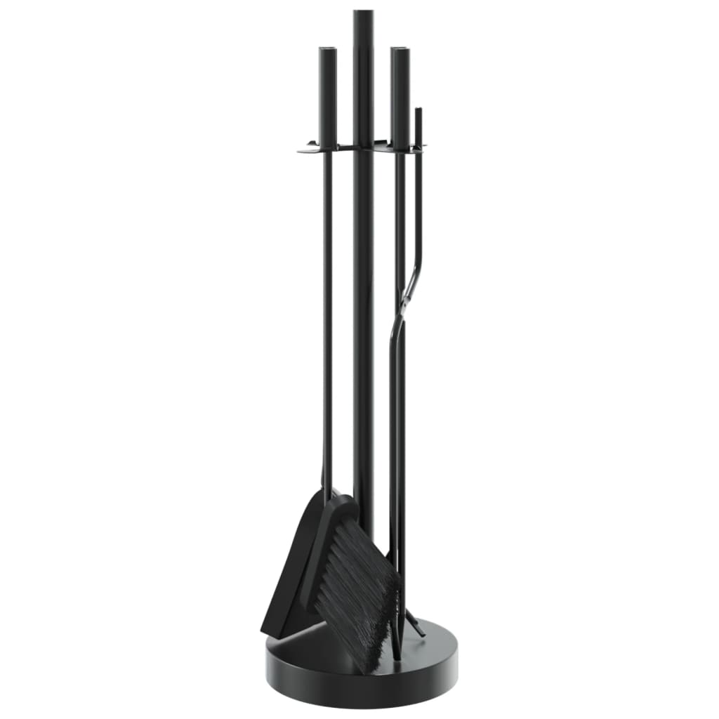 vidaXL 5 Piece Fireplace Tool Set 18x66 cm Steel 5