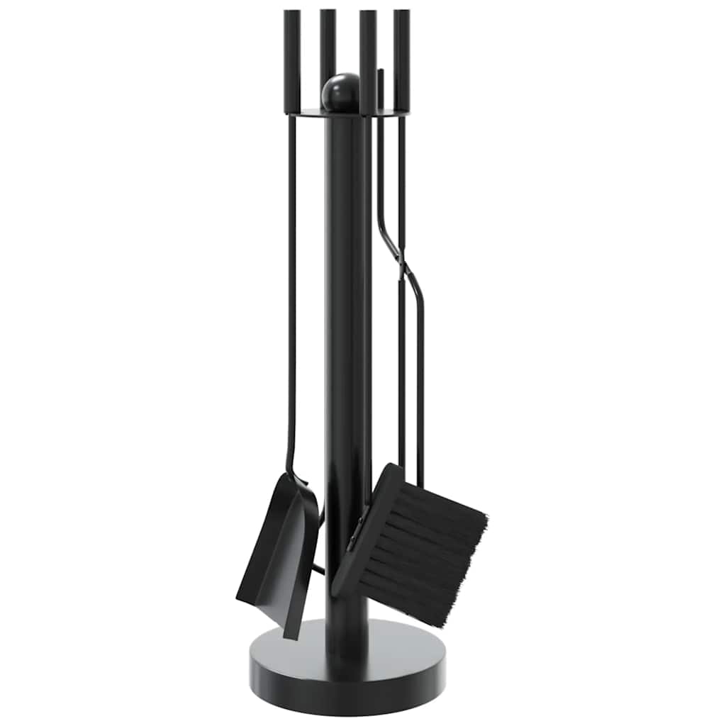 vidaXL 5 Piece Fireplace Tool Set 18x56 cm Steel 2