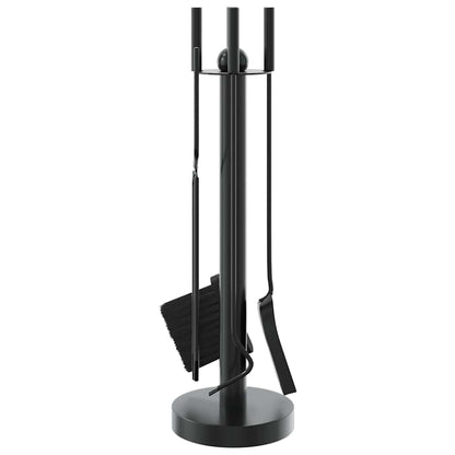 vidaXL 5 Piece Fireplace Tool Set 18x56 cm Steel 4