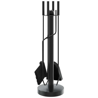 vidaXL 5 Piece Fireplace Tool Set 18x56 cm Steel 6