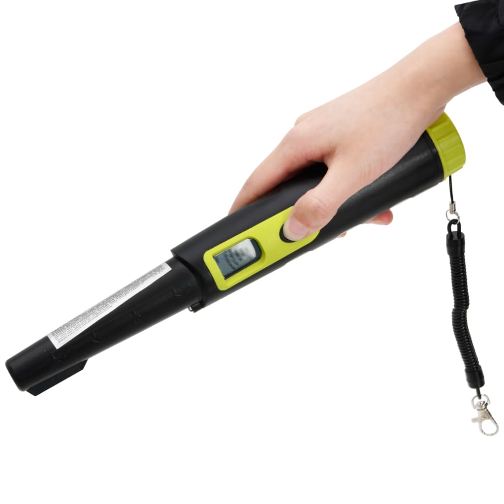 vidaXL Pinpointer Metal Detector with LCD Display Black and Yellow 6