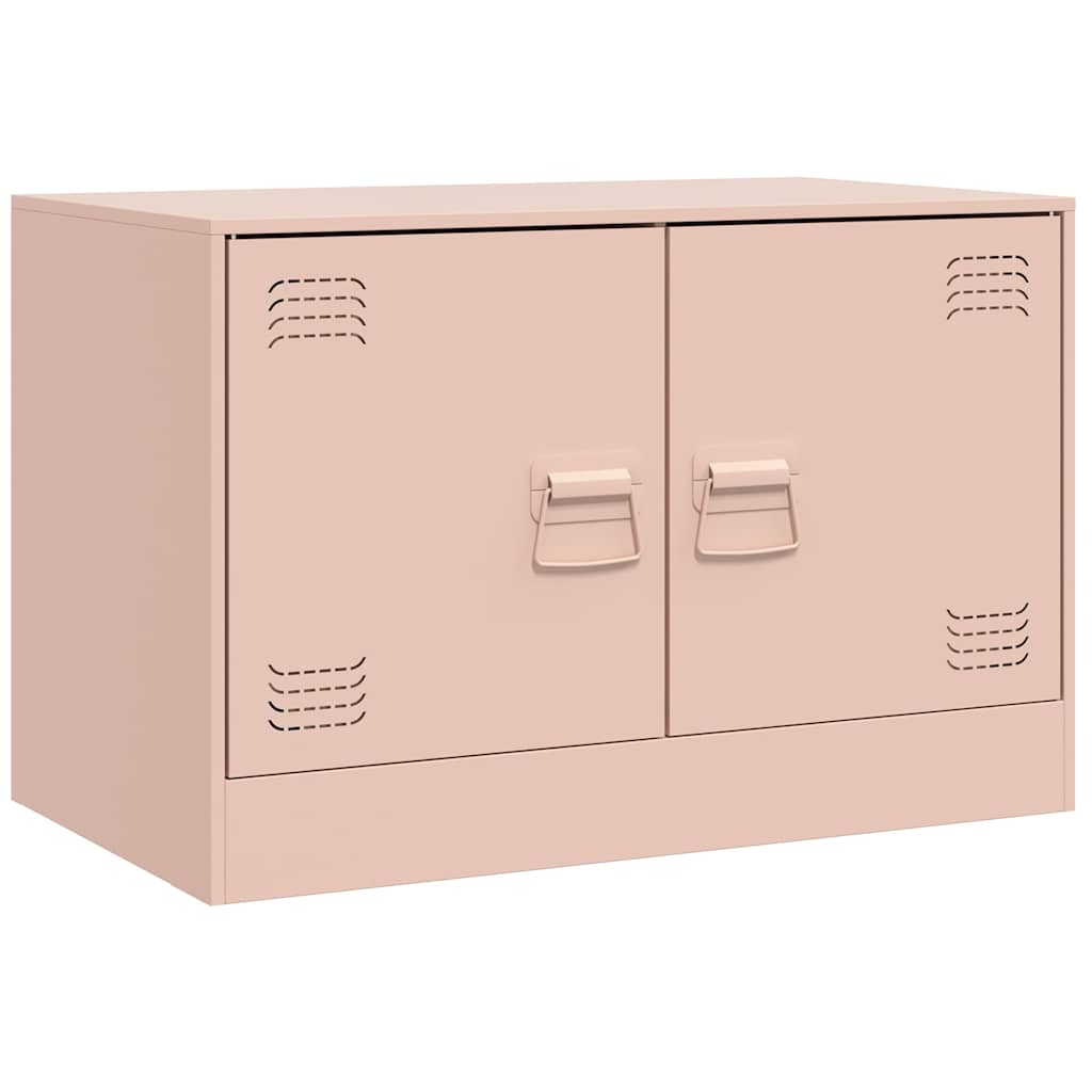 vidaXL TV Cabinet Pink 67x39x44 cm Steel 2