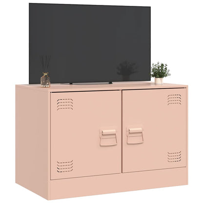 vidaXL TV Cabinet Pink 67x39x44 cm Steel 4