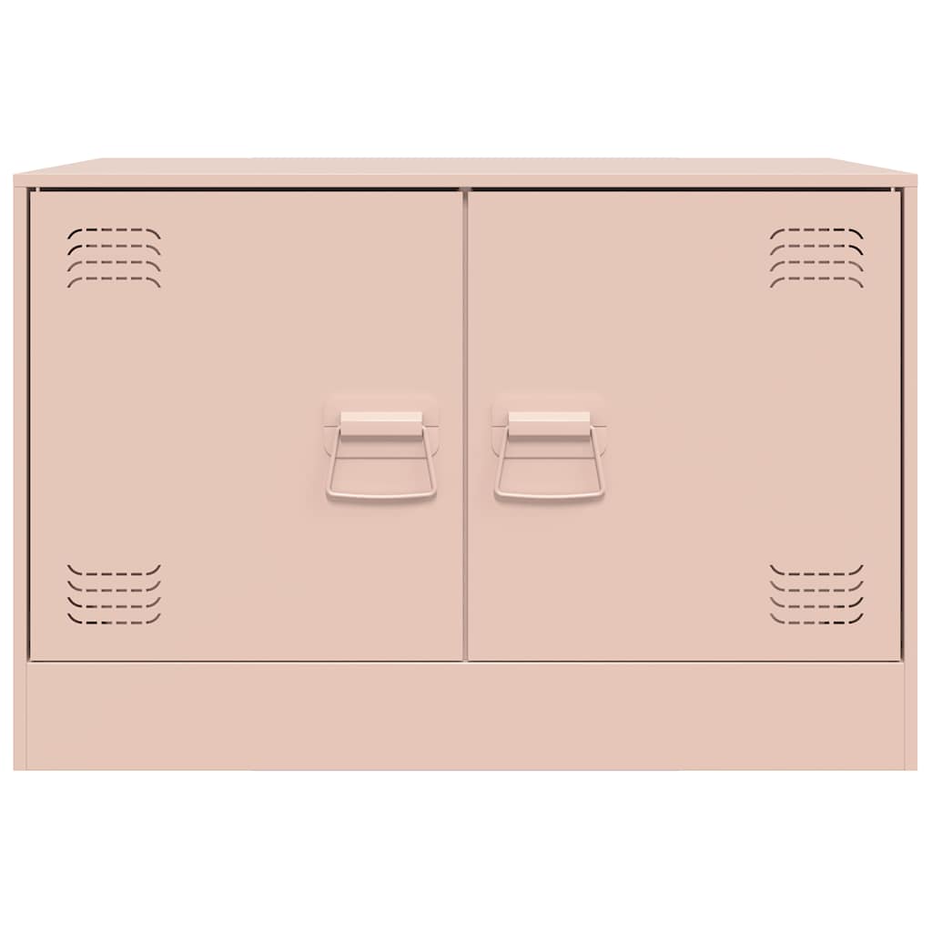 vidaXL TV Cabinet Pink 67x39x44 cm Steel 5