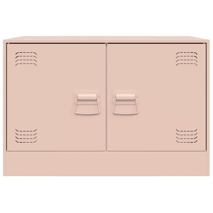 vidaXL TV Cabinet Pink 67x39x44 cm Steel 5