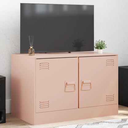 vidaXL TV Cabinet Pink 67x39x44 cm Steel 1