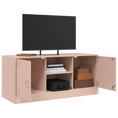 vidaXL TV Cabinet Pink 99x39x44 cm Steel 5
