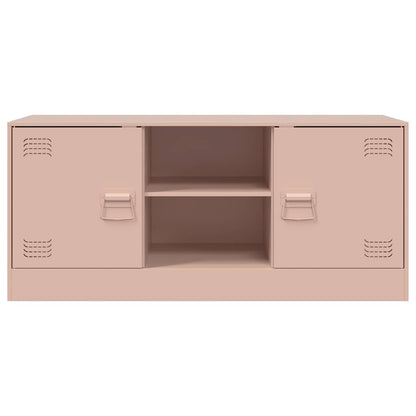 vidaXL TV Cabinet Pink 99x39x44 cm Steel 6