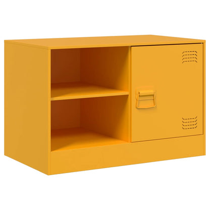 vidaXL TV Cabinet Mustard Yellow 67x39x44 cm Steel 2