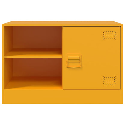 vidaXL TV Cabinet Mustard Yellow 67x39x44 cm Steel 6