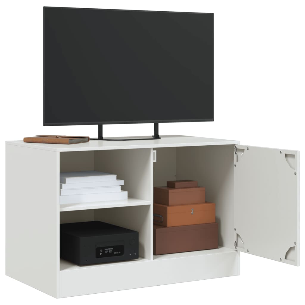 vidaXL TV Cabinets 2 pcs White 67x39x44 cm Steel 4