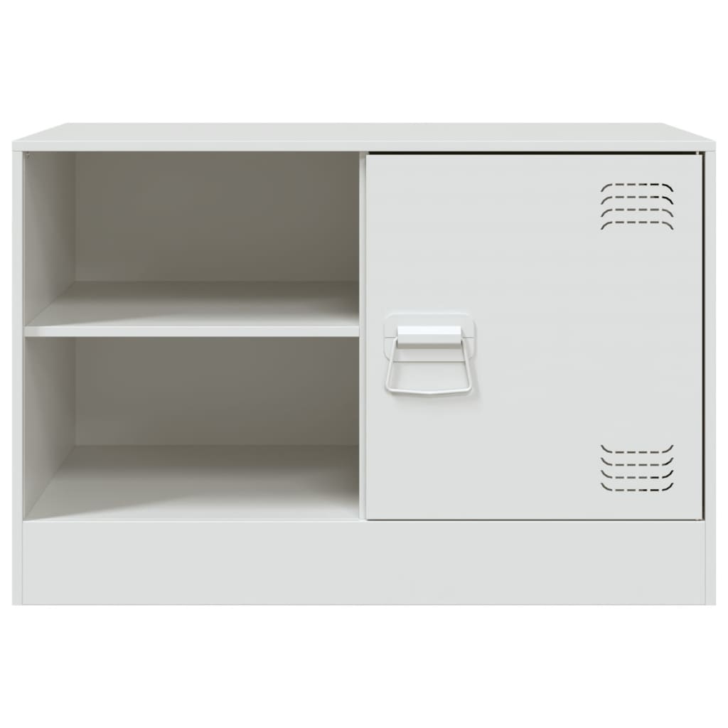 vidaXL TV Cabinets 2 pcs White 67x39x44 cm Steel 5