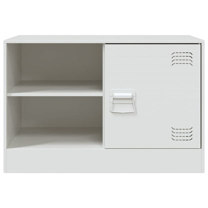 vidaXL TV Cabinets 2 pcs White 67x39x44 cm Steel 5