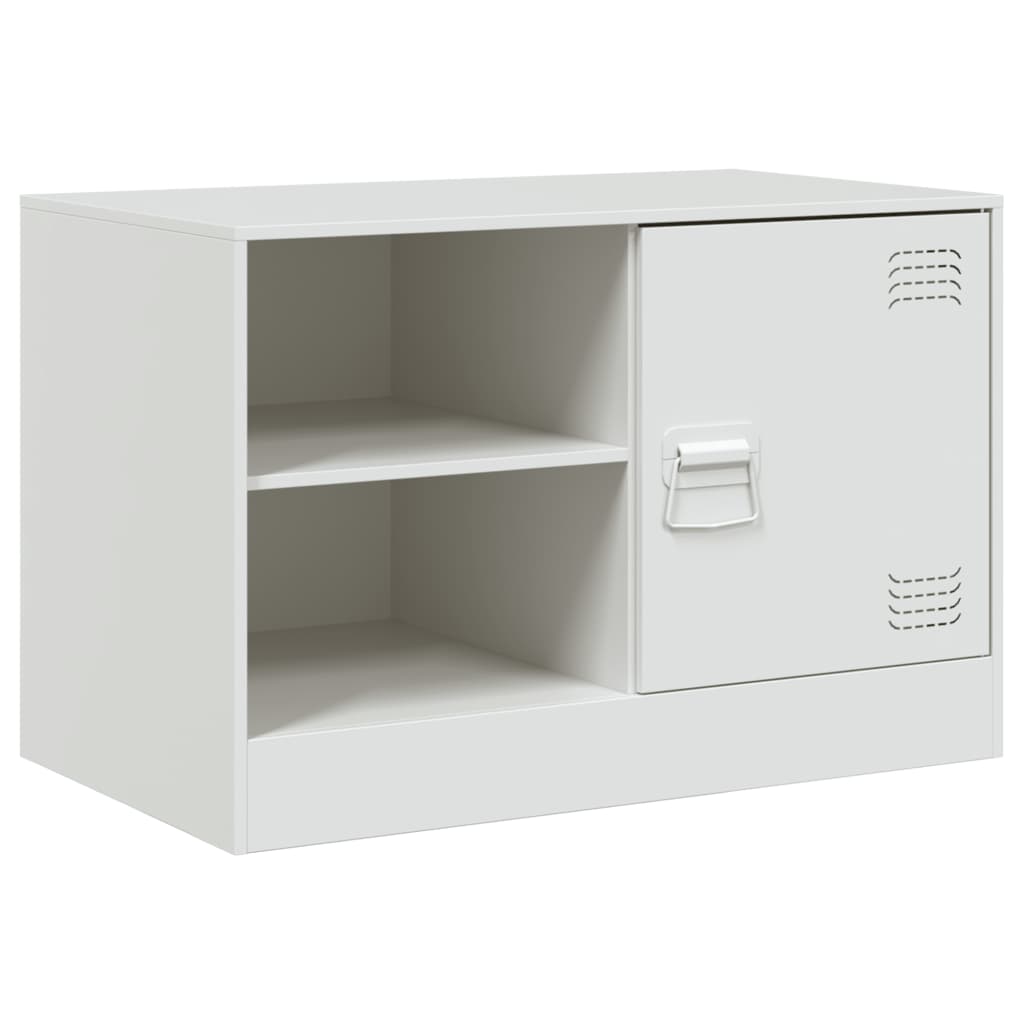 vidaXL TV Cabinets 2 pcs White 67x39x44 cm Steel 6