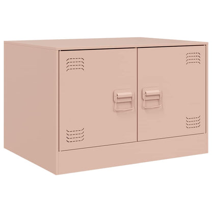vidaXL Coffee Table Pink 67x50x44 cm Steel 2