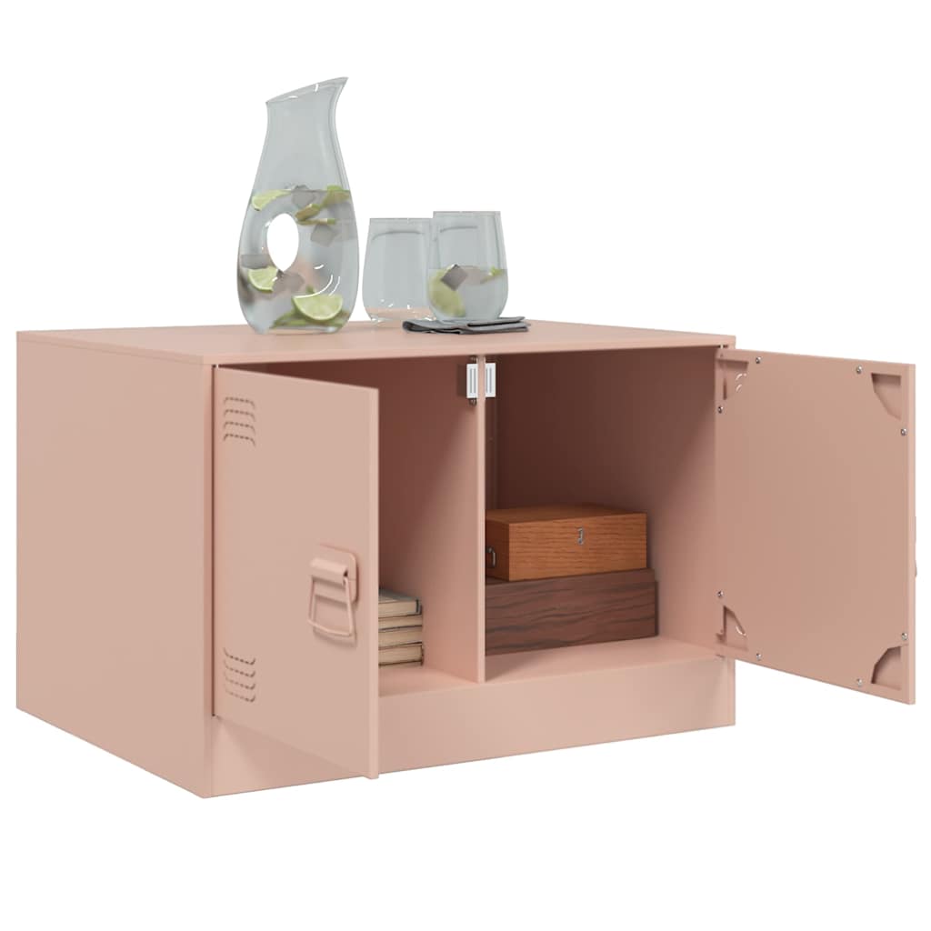 vidaXL Coffee Table Pink 67x50x44 cm Steel 5