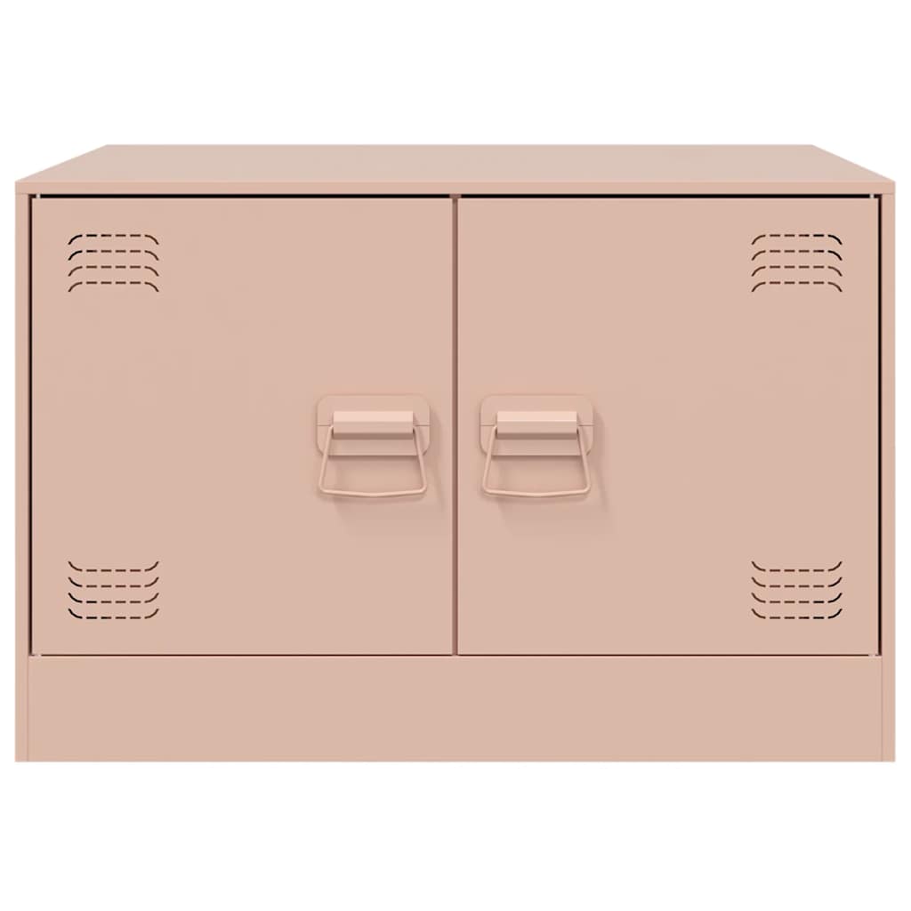 vidaXL Coffee Table Pink 67x50x44 cm Steel 6