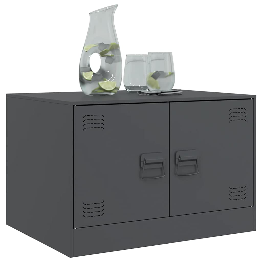 vidaXL Coffee Table Anthracite 67x50x44 cm Steel 4