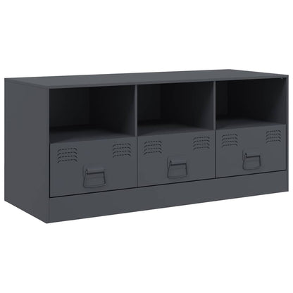 vidaXL TV Cabinet Anthracite 99x39x44 cm Steel 2