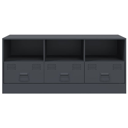 vidaXL TV Cabinet Anthracite 99x39x44 cm Steel 6