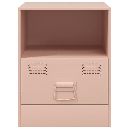 vidaXL Bedside Cabinet | Set of 2 | Pink | Cold-rolled steel | 34.5 x 39 x 44 cm 5