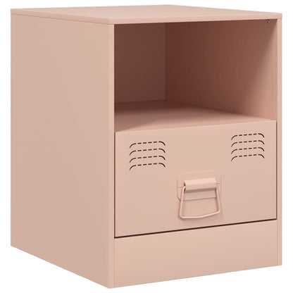 vidaXL Bedside Cabinet | Set of 2 | Pink | Cold-rolled steel | 34.5 x 39 x 44 cm 6