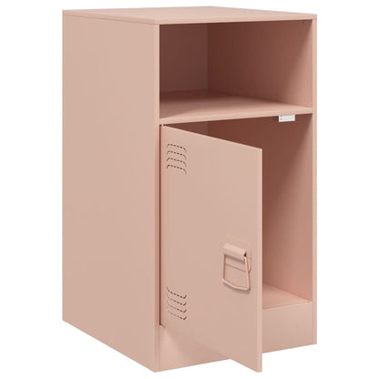 vidaXL Bedside Cabinets 2pcs Pink 34.5x39x62 cm Steel 6