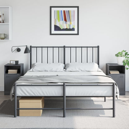 vidaXL Bedside Cabinets 2pcs Anthracite 34.5x39x62 cm Steel 1