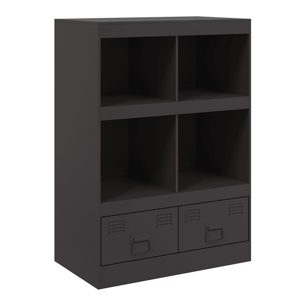 Highboard 67x39x95 cm Steel Black