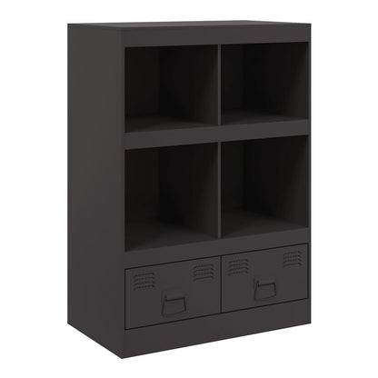 Highboard 67x39x95 cm Steel Black