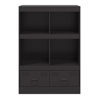 Highboard 67x39x95 cm Steel Black