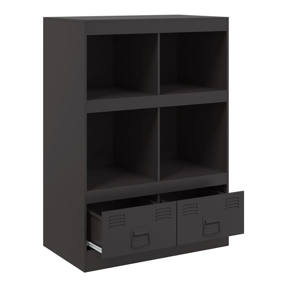Highboard 67x39x95 cm Steel Black