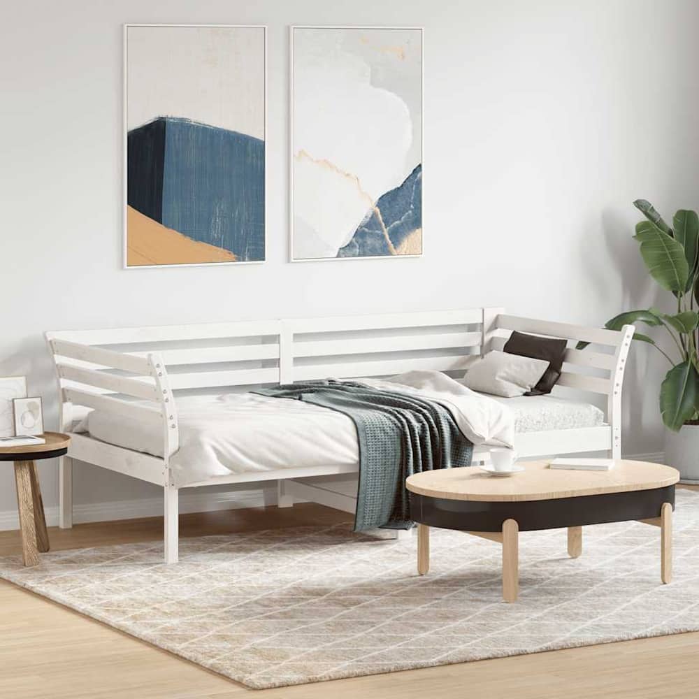 Day Bed without Mattress Solid Wood Pine 90 cm 190 cm