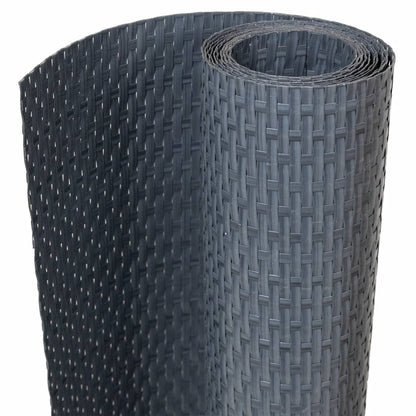 vidaXL Balcony Screen Anthracite 400x90 cm Poly Rattan 2