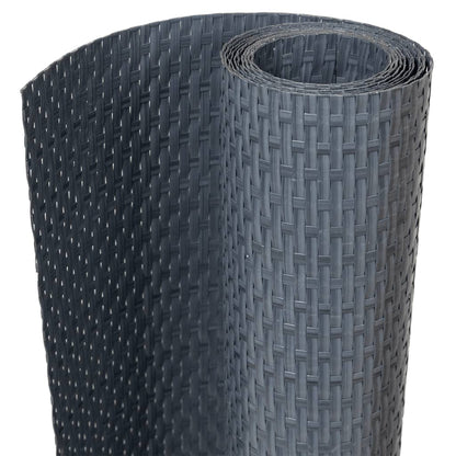 vidaXL Balcony Screen Anthracite 500x90 cm Poly Rattan 2
