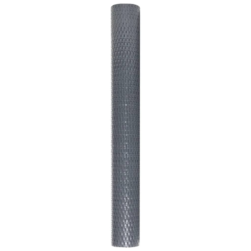 vidaXL Balcony Screen Anthracite 500x90 cm Poly Rattan 4