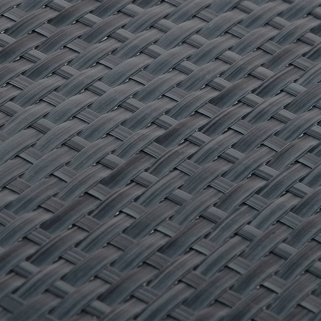 vidaXL Balcony Screen Anthracite 500x90 cm Poly Rattan 6