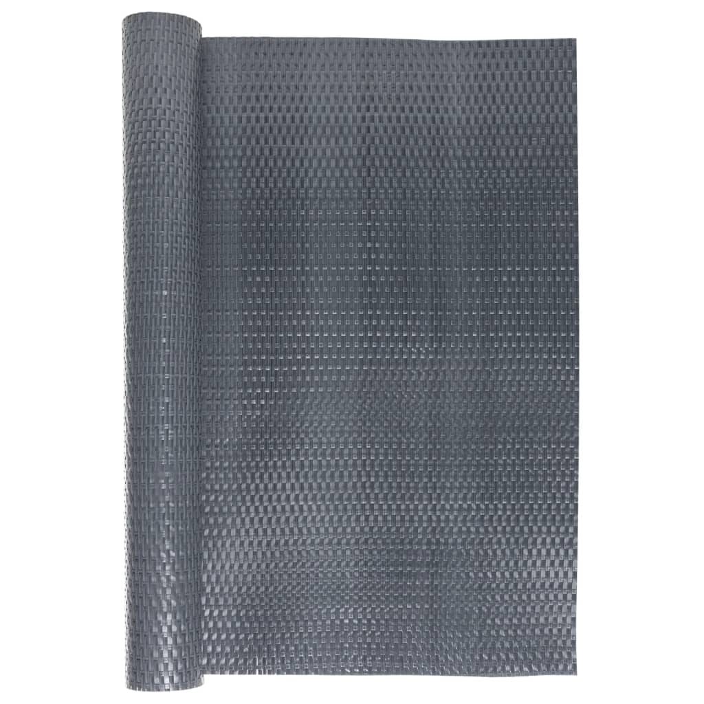 vidaXL Balcony Screen Anthracite 500x100 cm Poly Rattan 3