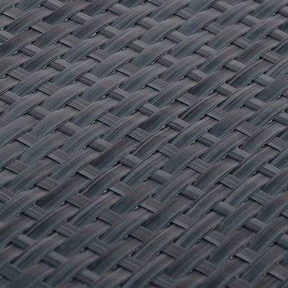 vidaXL Balcony Screen Anthracite 500x100 cm Poly Rattan 6