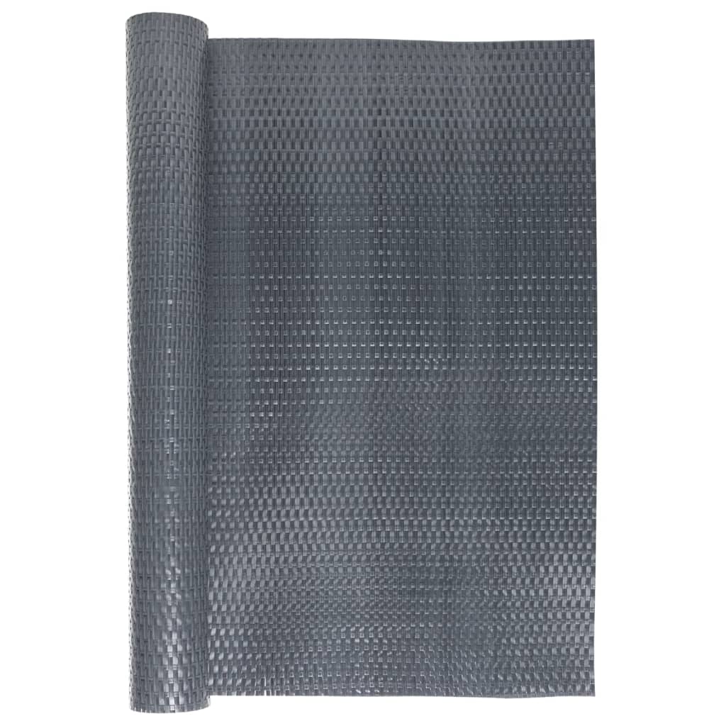 vidaXL Balcony Screen Anthracite 600x80 cm Poly Rattan 3