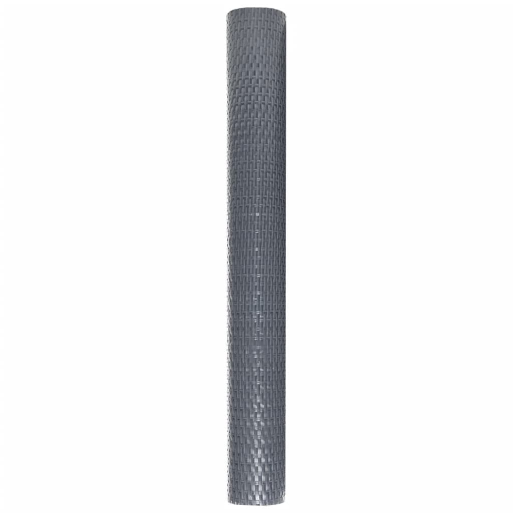 vidaXL Balcony Screen Anthracite 600x80 cm Poly Rattan 4