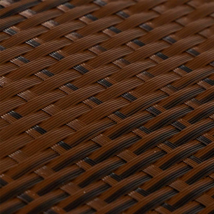 vidaXL Balcony Screen Brown and Black 600x90 cm Poly Rattan 6