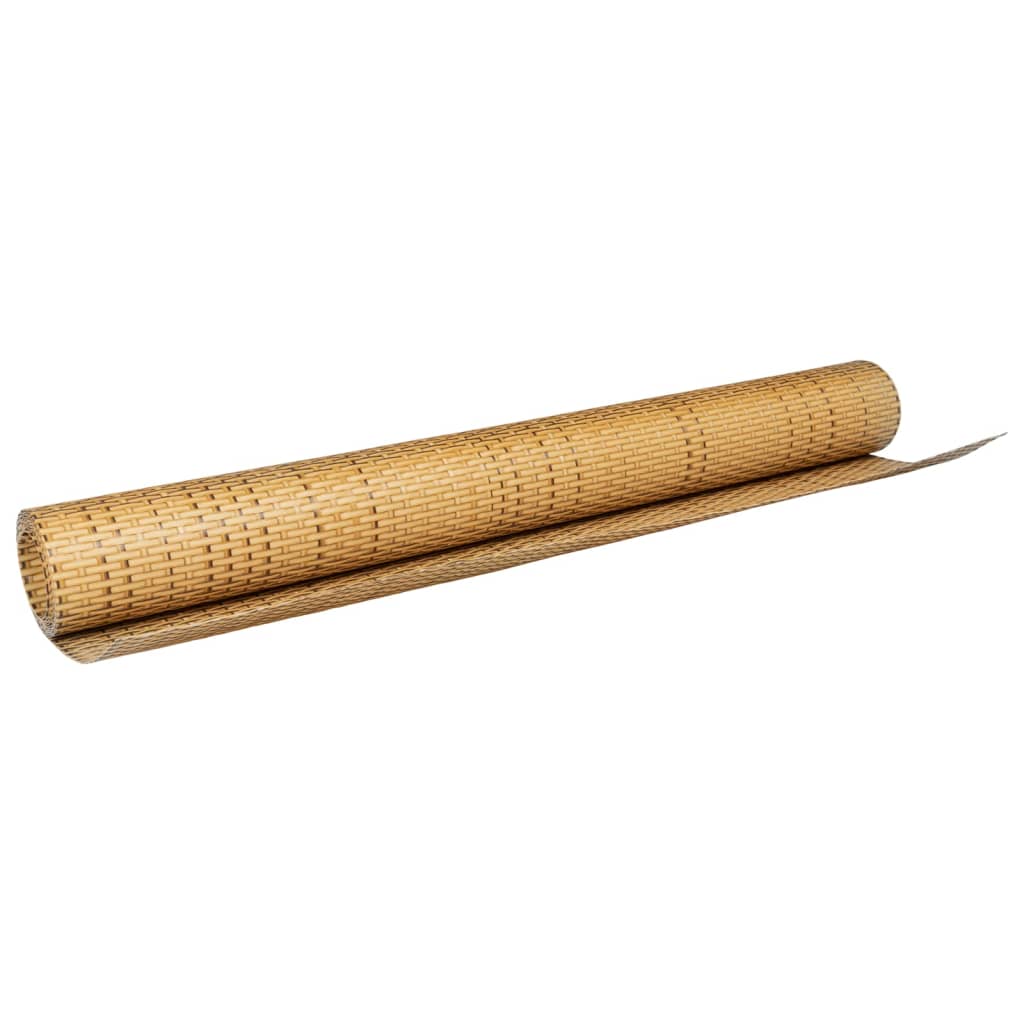 vidaXL Balcony Screen Light Brown 500x80 cm Poly Rattan 5