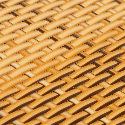 vidaXL Balcony Screen Light Brown 500x80 cm Poly Rattan 6