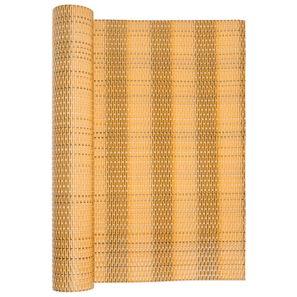 vidaXL Balcony Screen Light Brown 600x90 cm Poly Rattan 3