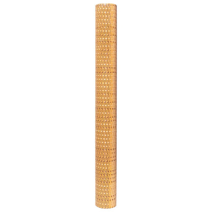 vidaXL Balcony Screen Light Brown 600x90 cm Poly Rattan 4